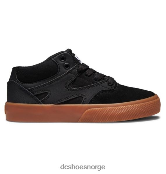 DC Shoes kalis vulc mid mid-top sko for barn X0FD0515 svart/gummi