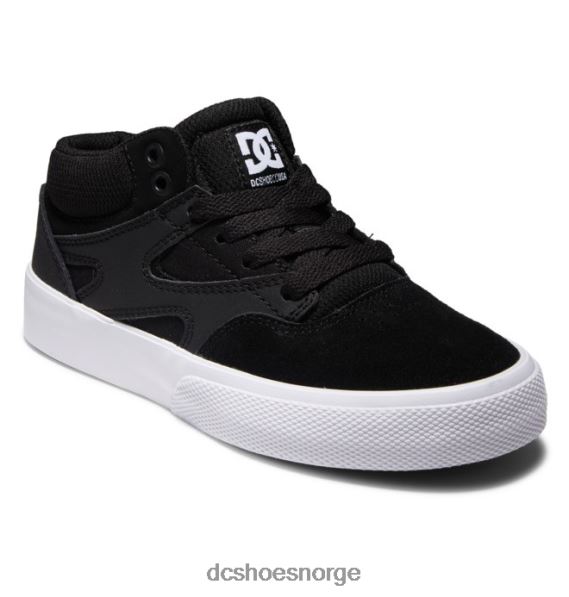 DC Shoes kalis vulc mid mid-top sko for barn X0FD0516 svart hvit