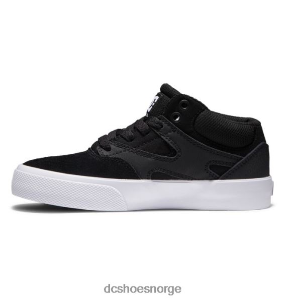 DC Shoes kalis vulc mid mid-top sko for barn X0FD0516 svart hvit