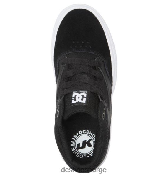 DC Shoes kalis vulc mid mid-top sko for barn X0FD0516 svart hvit