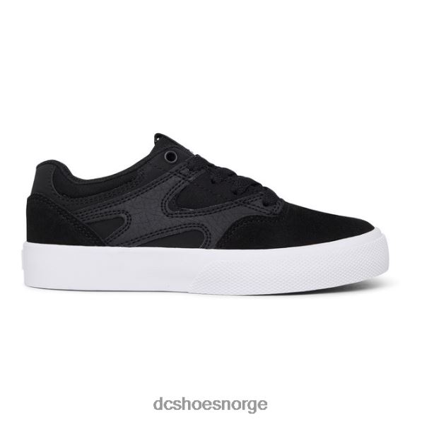 DC Shoes kalis vulc-sko til barn X0FD0557 svart hvit