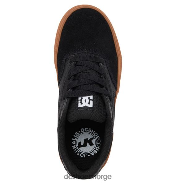 DC Shoes kalis vulc-sko til barn X0FD0558 svart/gummi