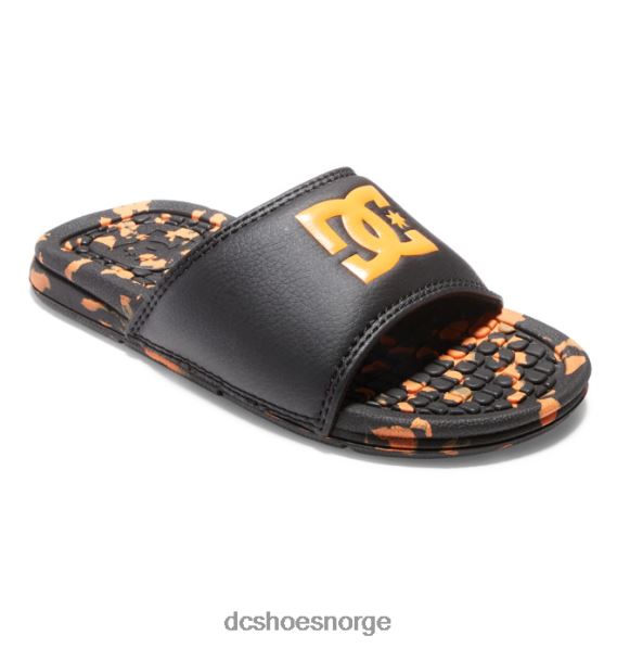 DC Shoes bolsa - sandaler for gutter X0FD0548 svart/oransje