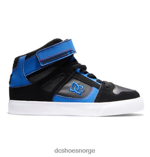 DC Shoes barnesko med høye elastiske blonder X0FD0513 svart/blått/rødt
