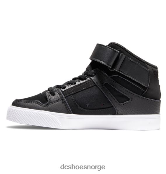 DC Shoes barnesko med høye elastiske blonder X0FD0523 svart/flammer