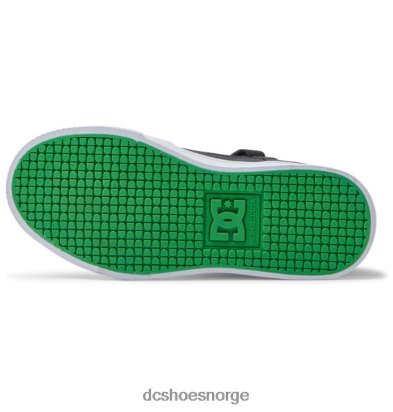 DC Shoes barnesko med høye elastiske blonder X0FD0526 svart/sprut
