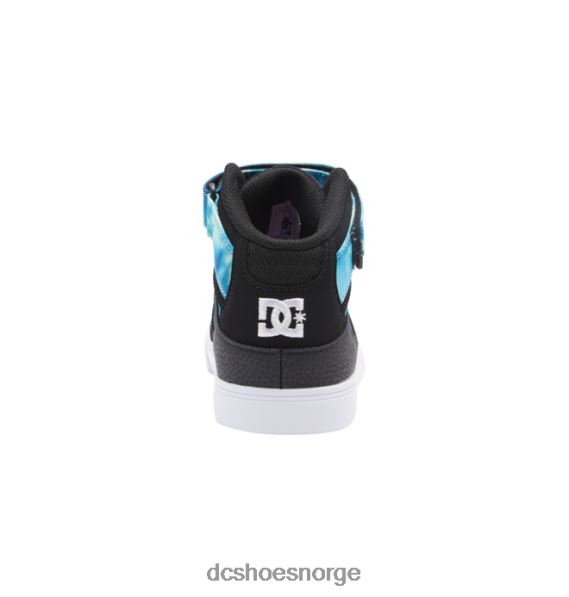 DC Shoes barnesko med høye elastiske blonder X0FD0533 svart/blått/grønt