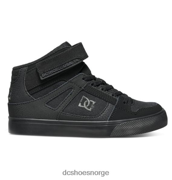 DC Shoes barnesko med høye elastiske blonder X0FD0543 svart