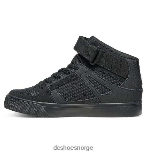 DC Shoes barnesko med høye elastiske blonder X0FD0543 svart