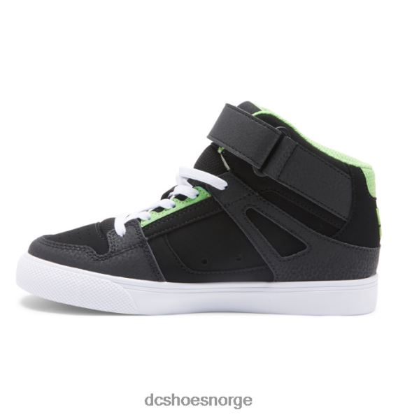 DC Shoes barnesko med høye elastiske blonder X0FD0566 svart/grå