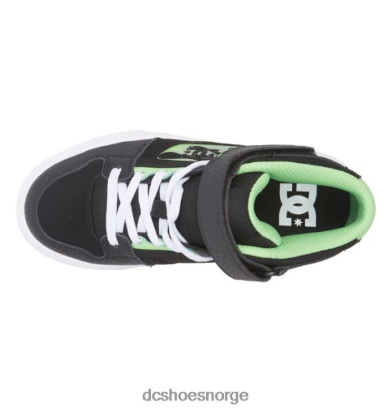 DC Shoes barnesko med høye elastiske blonder X0FD0566 svart/grå