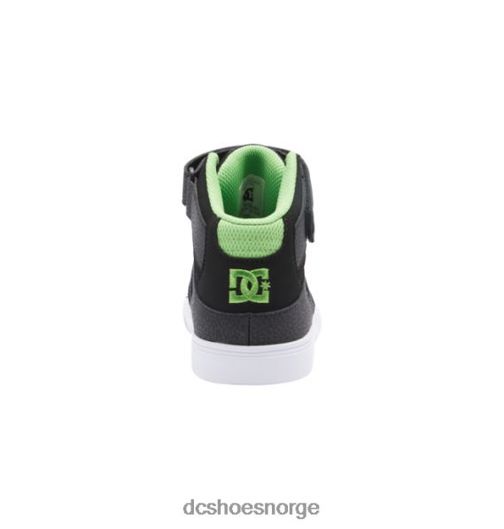 DC Shoes barnesko med høye elastiske blonder X0FD0566 svart/grå