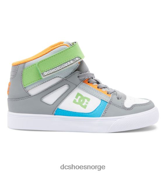 DC Shoes barnesko med høye elastiske blonder X0FD0567 grå/hvit