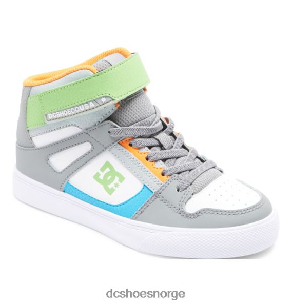 DC Shoes barnesko med høye elastiske blonder X0FD0567 grå/hvit
