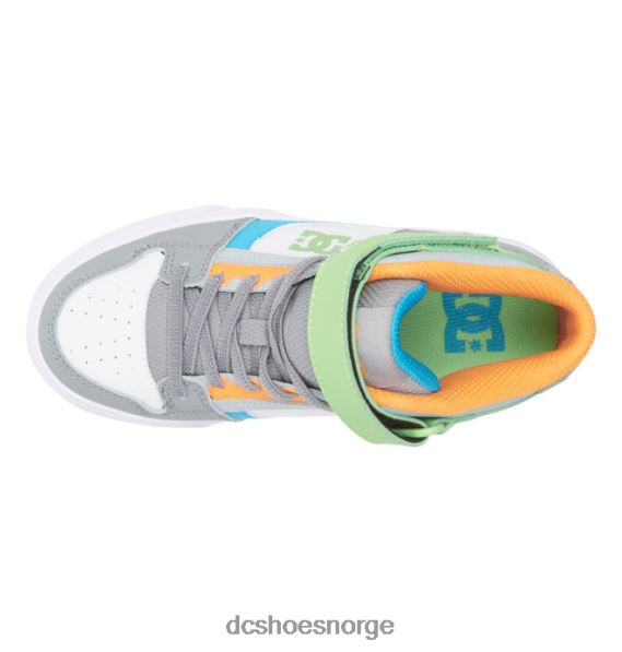 DC Shoes barnesko med høye elastiske blonder X0FD0567 grå/hvit