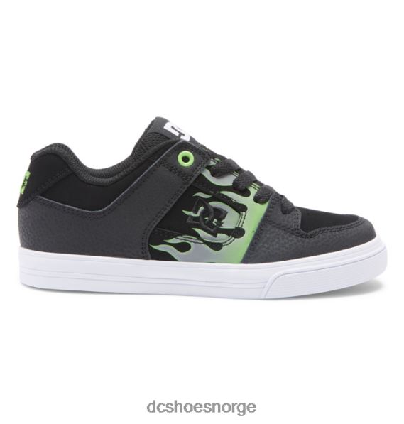 DC Shoes pure - sko til gutter X0FD0561 svart/grå/grønn