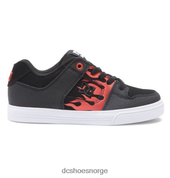 DC Shoes ren strikk - slip-on sko for gutter X0FD0555 rød/grå