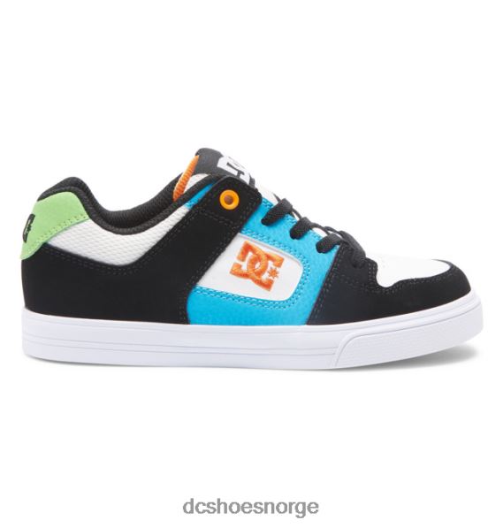 DC Shoes ren strikk - slip-on sko for gutter X0FD0570 hvit/svart/blå