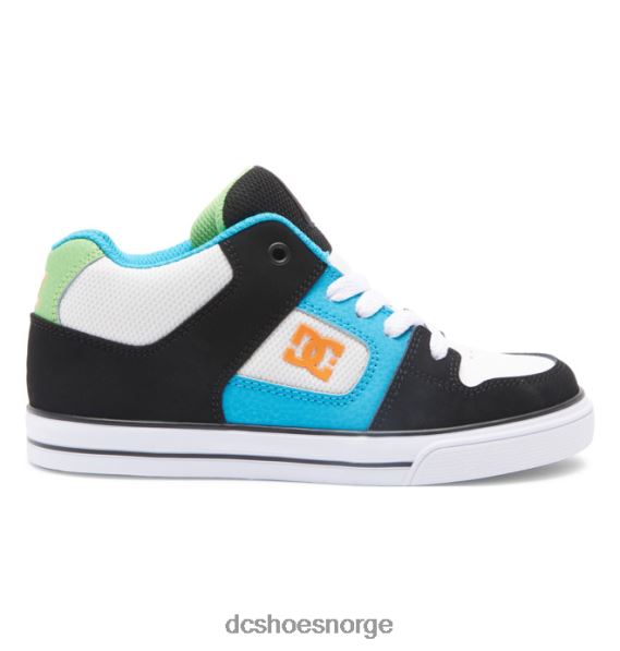 DC Shoes rene mid-top-sko for barn X0FD0571 svart/hvitt/blått