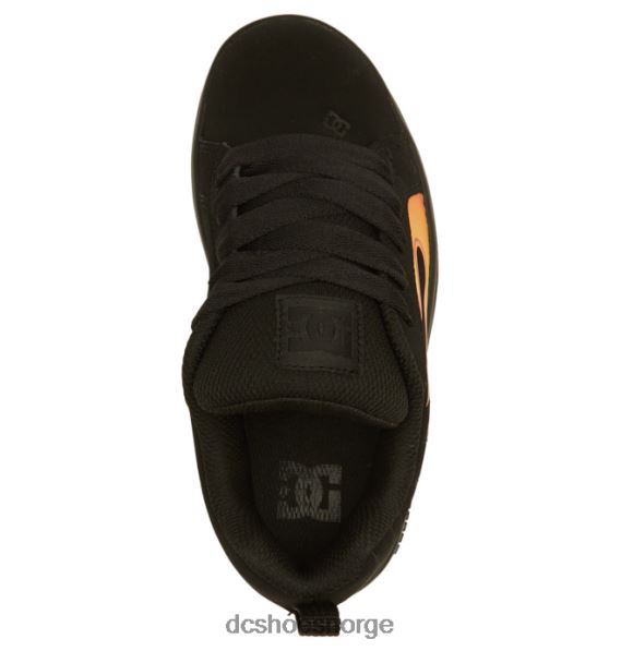 DC Shoes barnas domstol graffik sko X0FD0535 svart/flammer