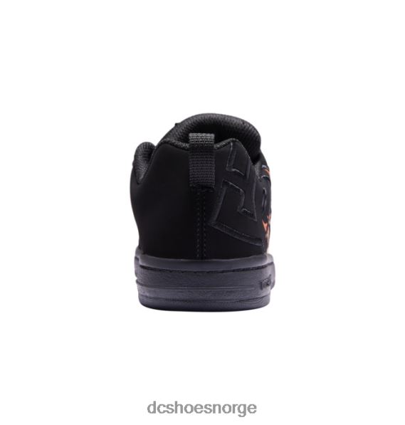DC Shoes barnas domstol graffik sko X0FD0535 svart/flammer