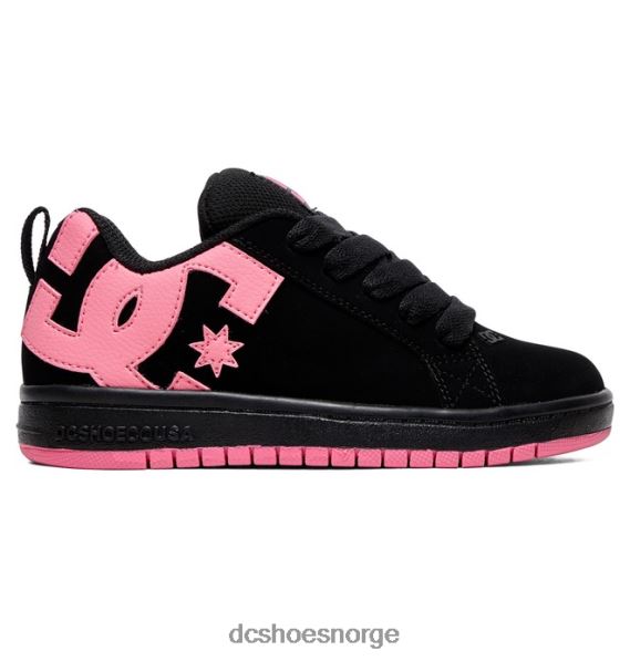 DC Shoes barnas domstol graffik sko X0FD0537 svart/rosa