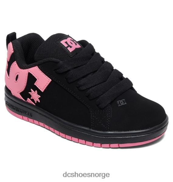 DC Shoes barnas domstol graffik sko X0FD0537 svart/rosa