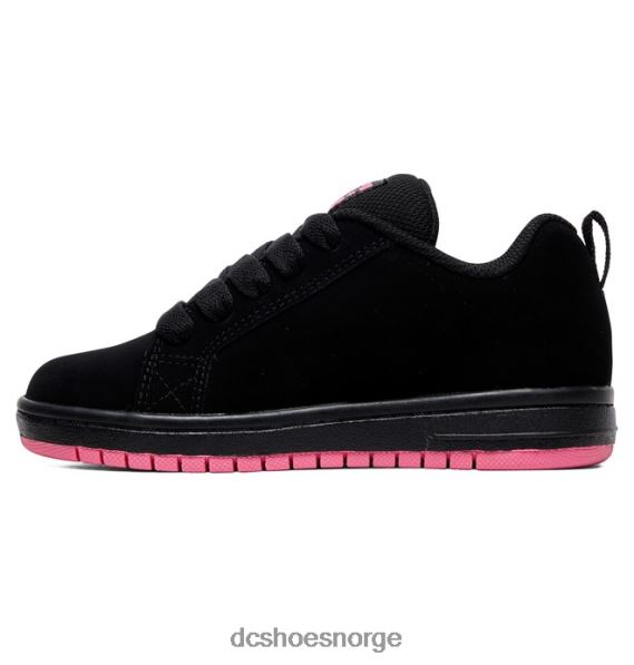DC Shoes barnas domstol graffik sko X0FD0537 svart/rosa