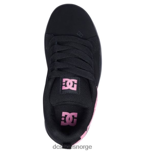 DC Shoes barnas domstol graffik sko X0FD0537 svart/rosa
