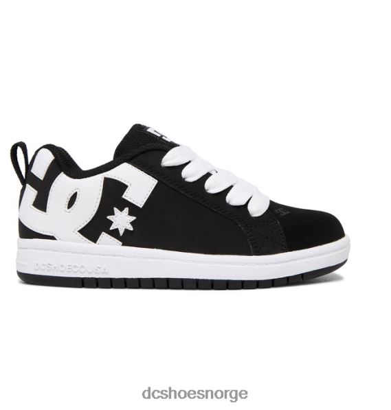 DC Shoes barnas domstol graffik sko X0FD0568 svart hvit