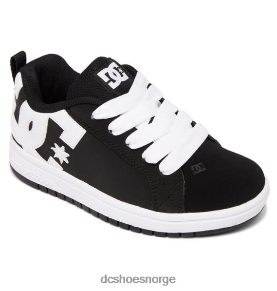 DC Shoes barnas domstol graffik sko X0FD0568 svart hvit