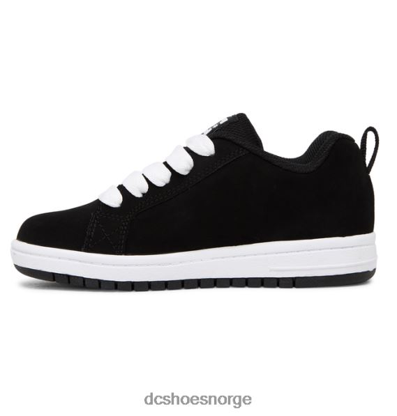 DC Shoes barnas domstol graffik sko X0FD0568 svart hvit