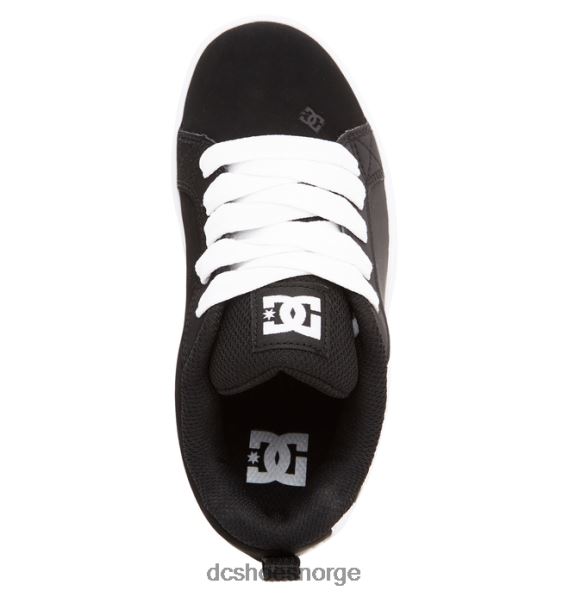 DC Shoes barnas domstol graffik sko X0FD0568 svart hvit