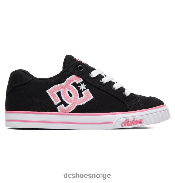 DC Shoes barnesko fra chelsea canvas X0FD0506 svart/rosa