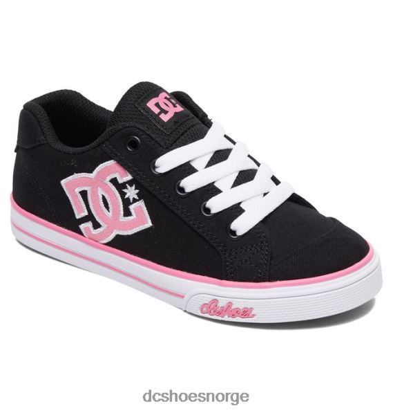 DC Shoes barnesko fra chelsea canvas X0FD0506 svart/rosa