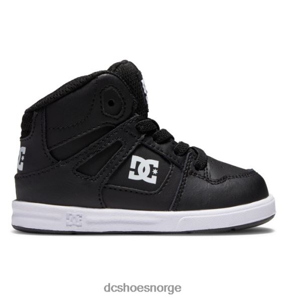 DC Shoes småbarns rene høye sko X0FD0547 svart hvit