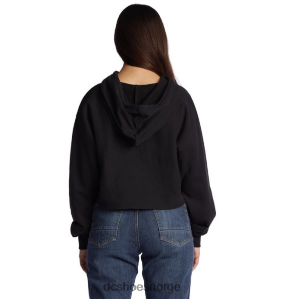 DC Shoes dc cropped hettegenser for kvinner 2 X0FD0481 svart