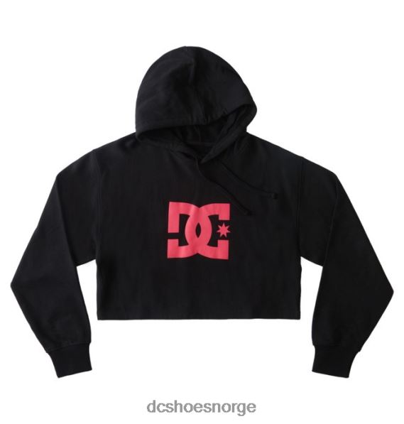 DC Shoes dc cropped hettegenser for kvinner 2 X0FD0504 svart/fuchsia