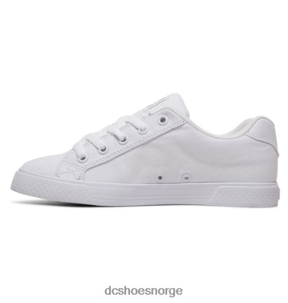 DC Shoes chelsea lerretssko for kvinner X0FD0455 hvit/sølv