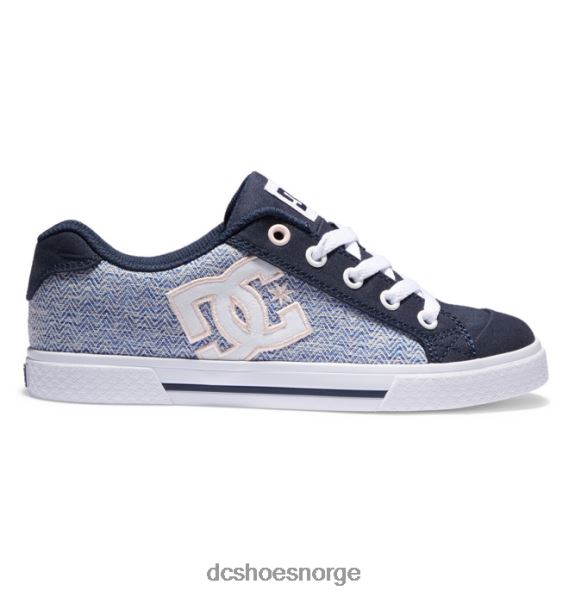 DC Shoes chelsea sko for kvinner X0FD0444 blå hvit