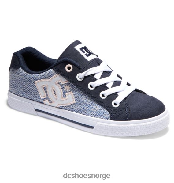 DC Shoes chelsea sko for kvinner X0FD0444 blå hvit