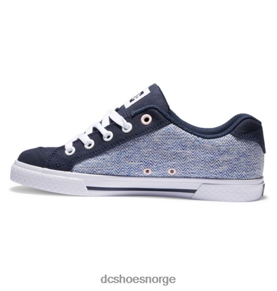 DC Shoes chelsea sko for kvinner X0FD0444 blå hvit