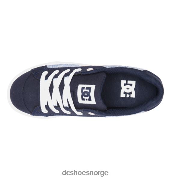DC Shoes chelsea sko for kvinner X0FD0444 blå hvit