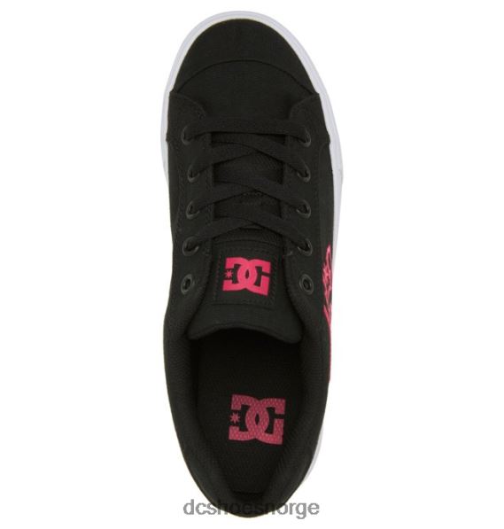 DC Shoes chelsea sko for kvinner X0FD0449 svart/sprø rosa
