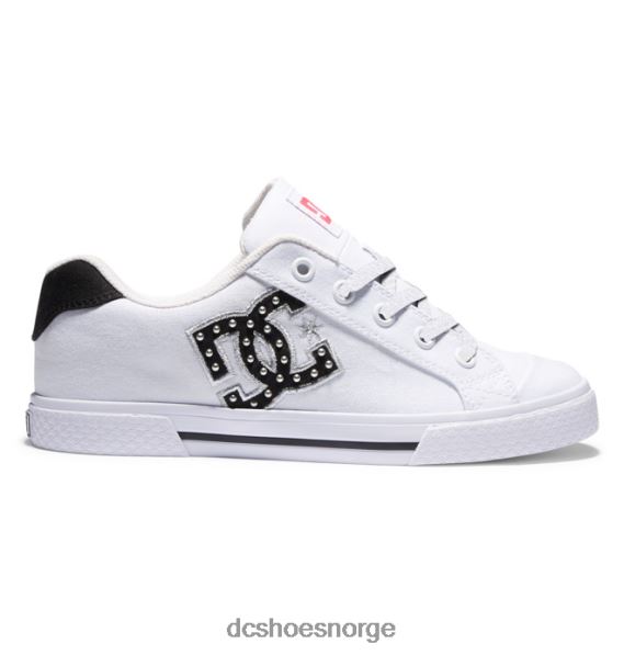 DC Shoes chelsea sko for kvinner X0FD0452 hvit/sebra