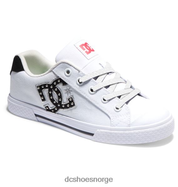DC Shoes chelsea sko for kvinner X0FD0452 hvit/sebra