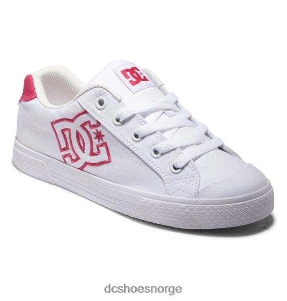 DC Shoes chelsea sko for kvinner X0FD0461 hvit/sprø rosa
