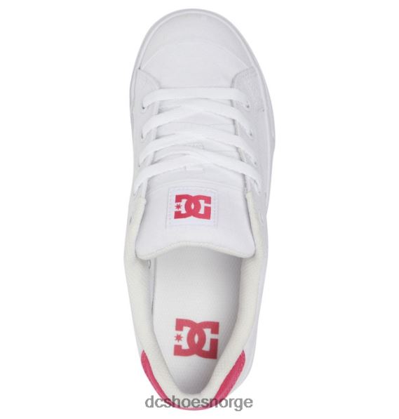 DC Shoes chelsea sko for kvinner X0FD0461 hvit/sprø rosa
