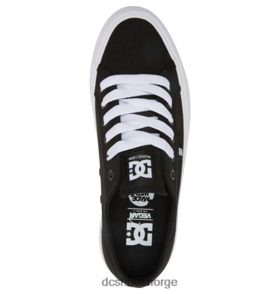DC Shoes manuell plattform - flatform sko for kvinner X0FD0474 svart hvit