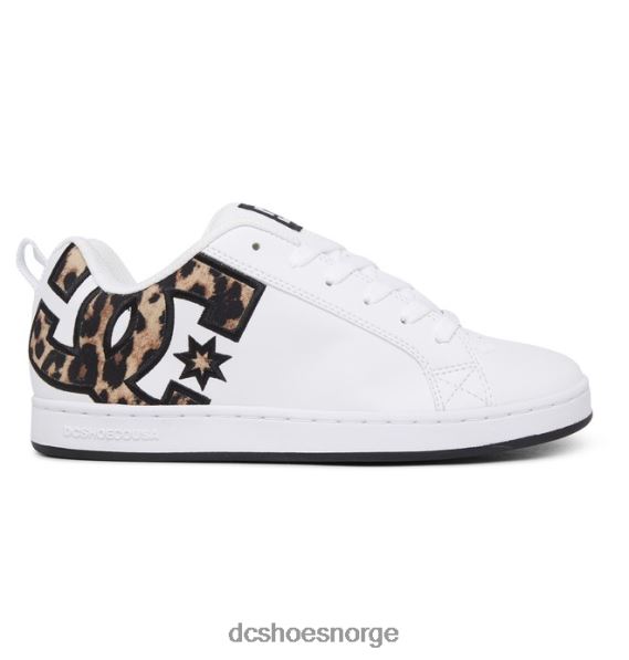 DC Shoes kvinners domstol graffik sko X0FD0443 Leopard mønster